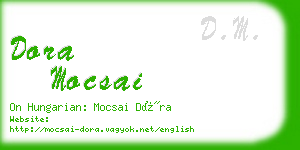 dora mocsai business card